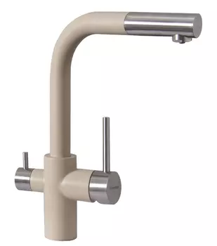 Смеситель для кухонной мойки Florentina Кристалл FL шампань