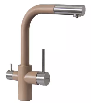 Смеситель для кухонной мойки Florentina Кристалл FL капучино