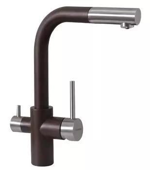 Смеситель для кухонной мойки Florentina Кристалл FL брауни