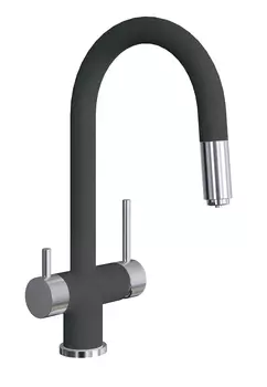 Смеситель для кухонной мойки Florentina Маэстро черный