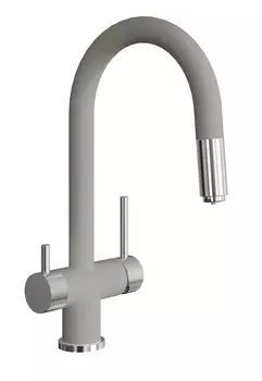 Смеситель для кухонной мойки Florentina Маэстро грей
