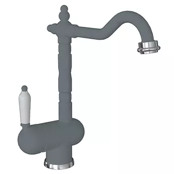 Смеситель для кухонной мойки Florentina Ода FL 313.08H.1113.307 серый шелк