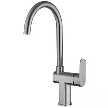 Смеситель для кухонной мойки Frap F40805, нержавеющая сталь