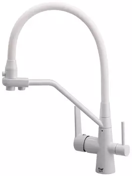 Смеситель для кухонной мойки Frap F4374-8, белый