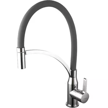 Смеситель для кухонной мойки Frap F4552 хром/серый