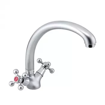 Смеситель для кухонной мойки Frap H19-1 F4219-1, хром матовый