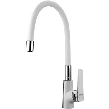 Смеситель для кухонной мойки Frap H58 F4458, белый/хром