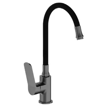 Смеситель для кухонной мойки Frap H62-9 F4462-9 черный/оружейная сталь