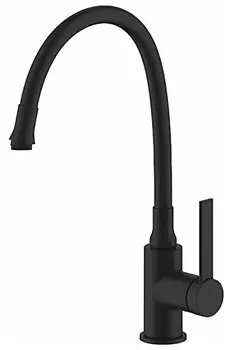 Смеситель для кухонной мойки Frap H67-6 F4067-6, черный матовый