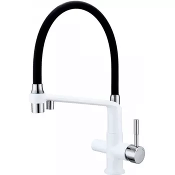 Смеситель для кухонной мойки Gappo G4398-9 белый/хром/черный