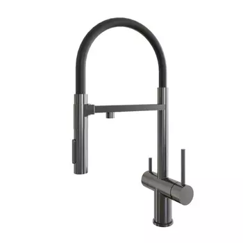 Смеситель для кухонной мойки Grandex Aqua Choice-S 9020153 графит