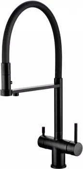 Смеситель для кухонной мойки Grocenberg GB4095BL черный матовый