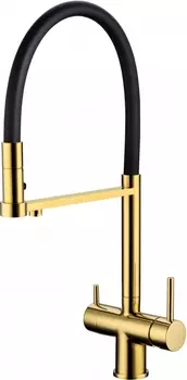 Смеситель для кухонной мойки Grocenberg GB4095GO золотистый