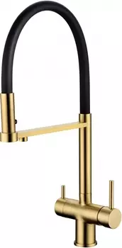 Смеситель для кухонной мойки Grocenberg GB4095MG матовый золото