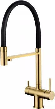 Смеситель для кухонной мойки Grocenberg GB4099MG матовый золото