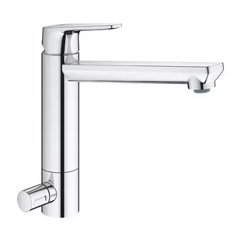 Смеситель для кухонной мойки Grohe BauEdge 31696000 с запорным вентилем