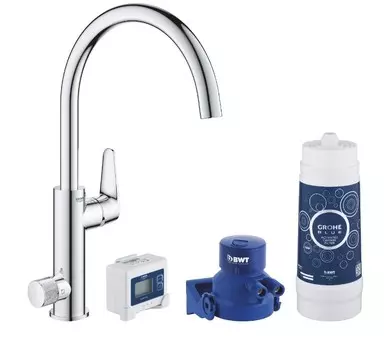 Смеситель для кухонной мойки Grohe Blue Pure BauCurve 30385000 стартовый комплект