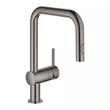 Смеситель для кухонной мойки Grohe Minta 32322A02 темный графит глянцевый