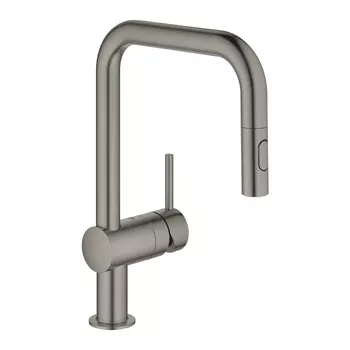 Смеситель для кухонной мойки Grohe Minta 32322AL2 темный графит матовый