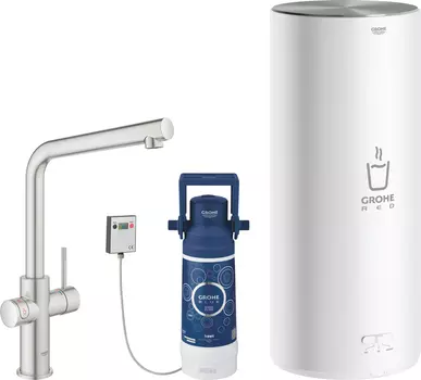 Смеситель для кухонной мойки Grohe Red II Duo 30325DC1 , с водонагревателем