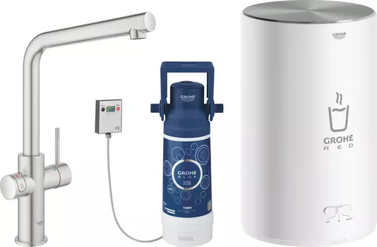 Смеситель для кухонной мойки Grohe Red II Duo 30327DC1 , с водонагревателем