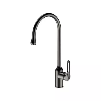 Смеситель для кухонной мойки Haiba HB71825-3 оружейная сталь