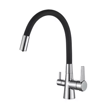 Смеситель для кухонной мойки Haiba HB76858-7 черный