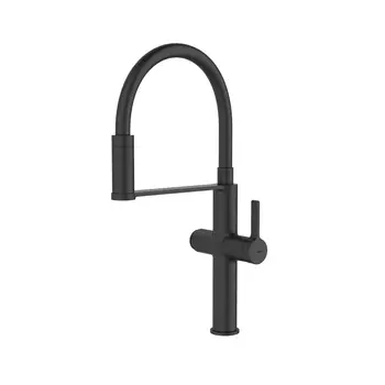 Смеситель для кухонной мойки Iddis Ikon IKNBLFFi05 черный матовый