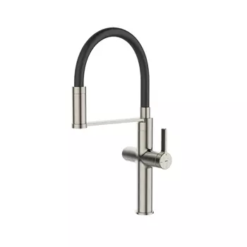 Смеситель для кухонной мойки Iddis Ikon IKNBNFFi05 сатин, черный