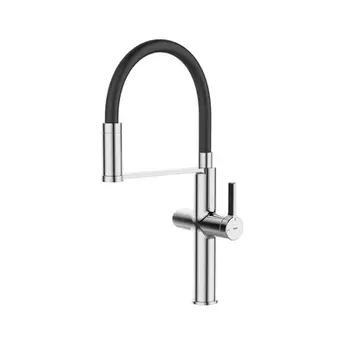 Смеситель для кухонной мойки Iddis Ikon IKNSBFFi05 хром, черный