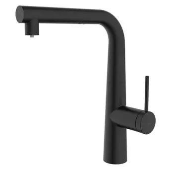 Смеситель для кухонной мойки Iddis Pure PURBLPFi05 с фильтром и выдвижным изливом. черный матовый