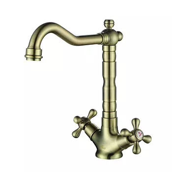 Смеситель для кухонной мойки Kaiser Carlson Style 44233-1 бронзовый
