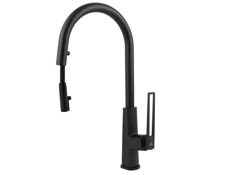 Смеситель для кухонной мойки Kaiser Merkur 27166-2 черный матовый