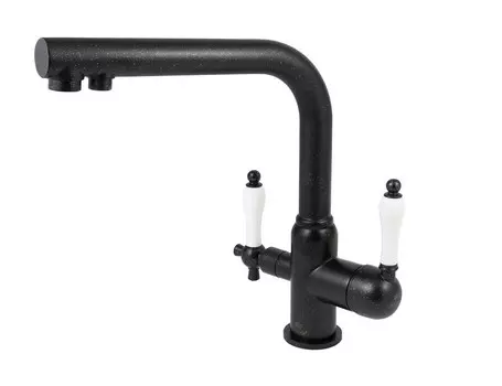 Смеситель для кухонной мойки Kaiser Vincent 31144-2 черный мрамор