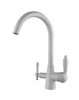 Смеситель для кухонной мойки Kaiser Vincent 31744-4 песочный мрамор