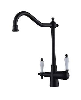 Смеситель для кухонной мойки Kaiser Vincent 31844-2 черный мрамор