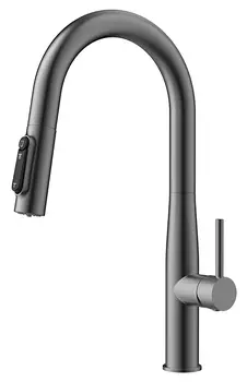 Смеситель для кухонной мойки Kaiser Vita 43344-15 с подачей фильтрованной воды, вороненая сталь