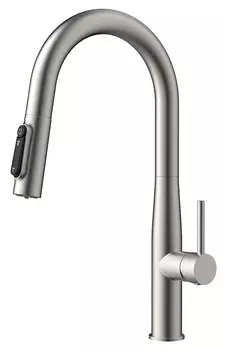 Смеситель для кухонной мойки Kaiser Vita 43344-5 с подачей фильтрованной воды, серебро