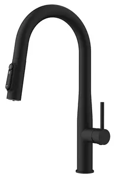 Смеситель для кухонной мойки Kaiser Vita 43344-9 с подачей фильтрованной воды, черный матовый