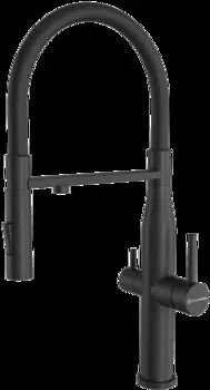 Смеситель для кухонной мойки KuchenStern ELIT-FE 407BL40 черный