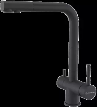 Смеситель для кухонной мойки KuchenStern FOKUS-F 400BL40 черный