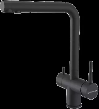 Смеситель для кухонной мойки KuchenStern FOKUS-FS 401BL40 черный