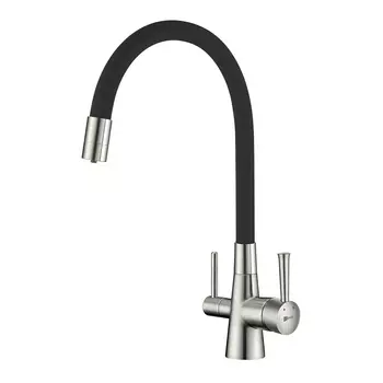 Смеситель для кухонной мойки Lemark Comfort LM3075BN-Black никель