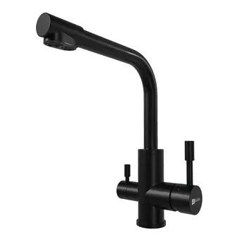 Смеситель для кухонной мойки Lemark Expert LM5061BL черный матовый