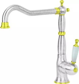 Смеситель для кухонной мойки Migliore Oxford 18260 хром/золото