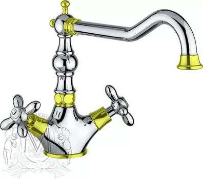 Смеситель для кухонной мойки Migliore Princeton Plus 18262 хром/золото