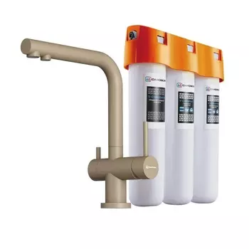 Смеситель для кухонной мойки Omoikiri Nagano-P CA 4217.8028P карамель с фильтром Pure Drop Lite