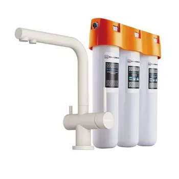 Смеситель для кухонной мойки Omoikiri Nagano-P PA 4216.8028P пастила, с фильтром Pure Drop Lite