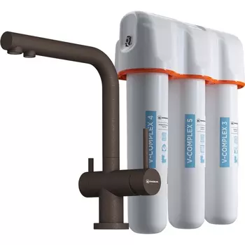Смеситель для кухонной мойки Omoikiri Nagano-P ES 4500.8028P эспрессо, с фильтром Pure Drop Lite