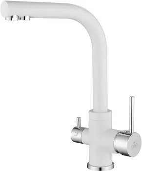 Смеситель для кухонной мойки Paulmark Essen Es213011-431 белый матовый